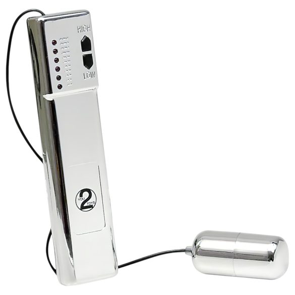 You2Toys - Vibratorägg - Silver - Trådlös fjärrkontroll