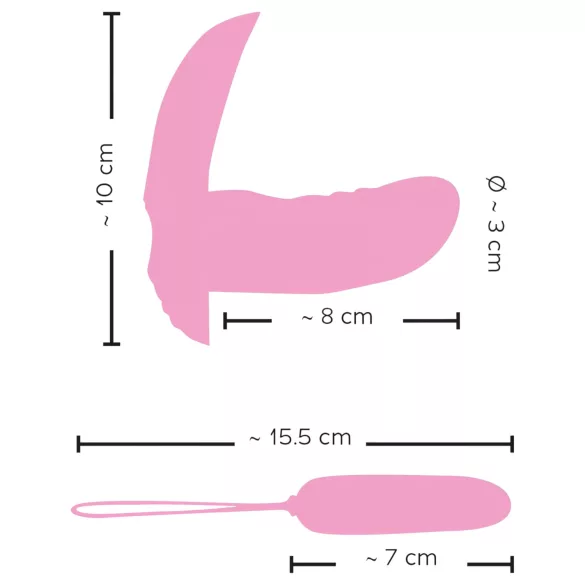 SMILE Shelly - vibrator ägg fjärrkontroll - rosa