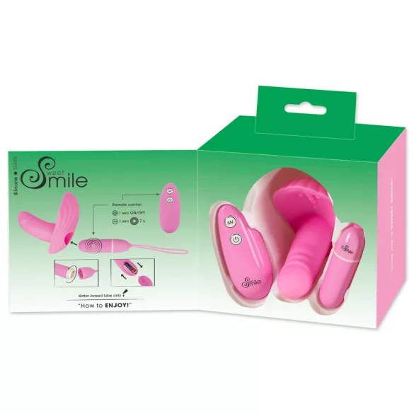 SMILE Shelly - vibrator ägg fjärrkontroll - rosa