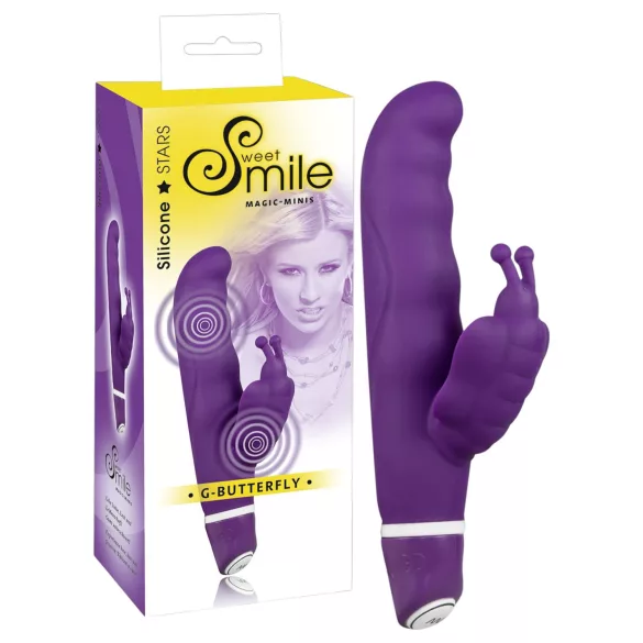SMILE - fjärrstyrd vibrator - fjärilsdesign - silikon