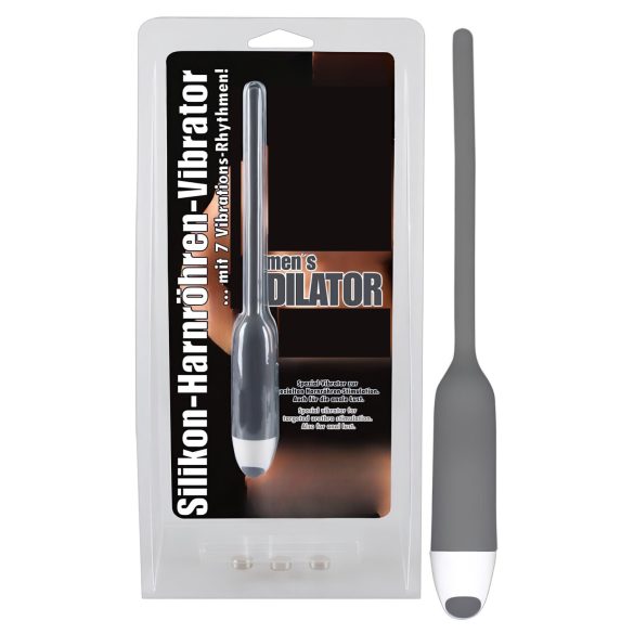 You2Toys – SILIKON DILATOR MED VIBRATION – grå (6 mm)