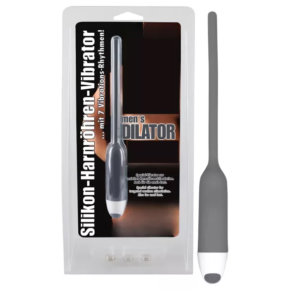 You2Toys - dilator vibrator - silikon grå 6mm