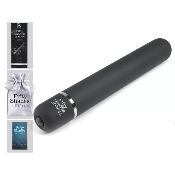 Fifty Shades of Grey - stavvibrator - vattentät - grå