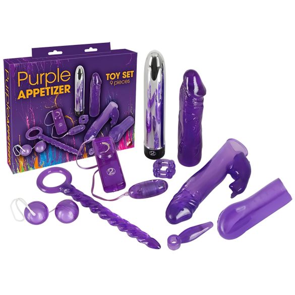 You2Toys - vibrator kit - 9 delar - lila