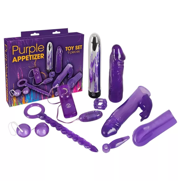You2Toys - vibrator kit - 9 delar - lila