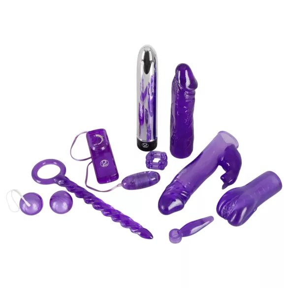 You2Toys - vibrator kit - 9 delar - lila