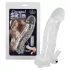 Crystal Skin - penisförlängare med vibration - transparent