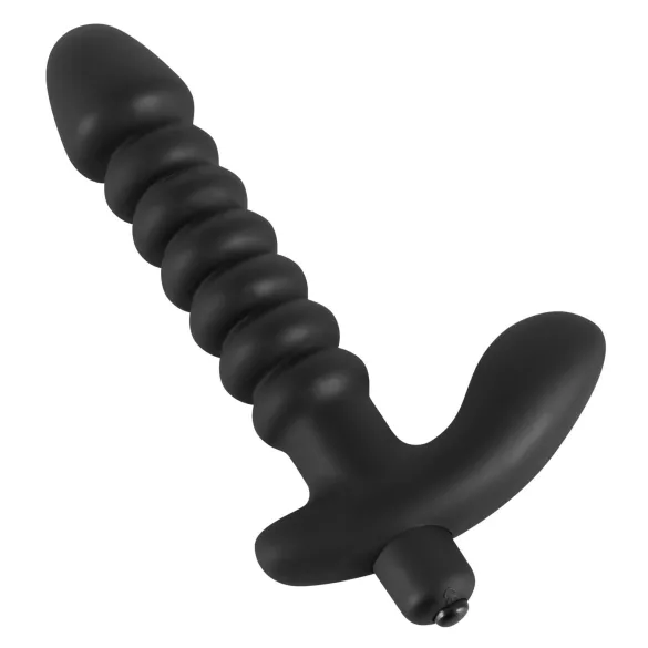 Black Velvets - vibrator med räfflor - medium - svart