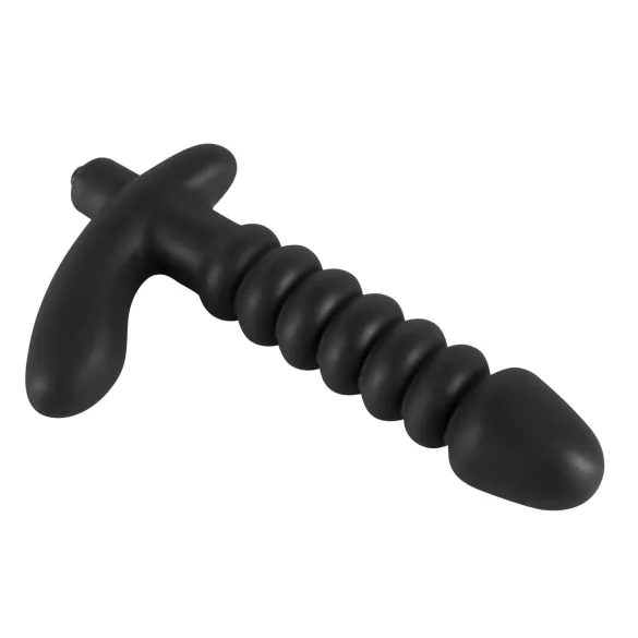 Black Velvets - vibrator med räfflor - medium - svart