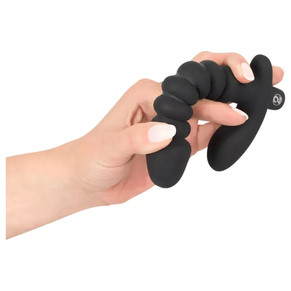 Black Velvets - vibrator med räfflor - medium - svart