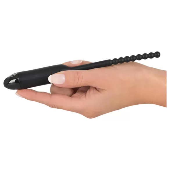 You2Toys - urinrörsvibrator med kulor - 0,8 cm svart