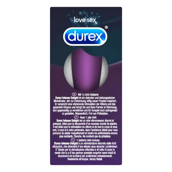 Durex Intense Delight Bullet - minivibrator - lila