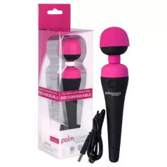   PalmPower - massagewand vibrator - uppladdningsbar - rosa/svart