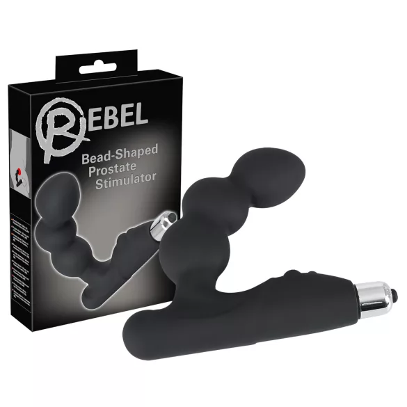 Rebel - prostatavibrator med kulor - svart