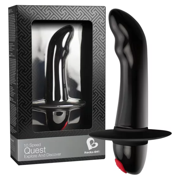 Quest - prostatavibrator för nybörjare - 10 vibrationslägen - svart