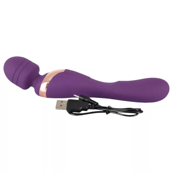 Javida Double - massagervibrator med två motorer - lila