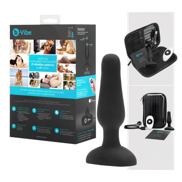 b-Vibe Novice - analvibrator för nybörjare - svart