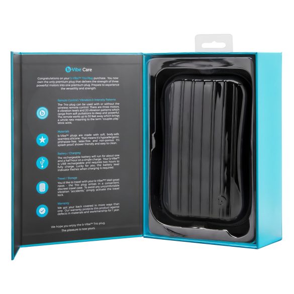 b-Vibe Novice - analvibrator för nybörjare - svart