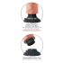 King Cock 7 sugproppsvibrator (18 cm) - naturfärgad