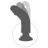 King Cock - dildo med sugkopp och vibrator - 18 cm - naturfärg