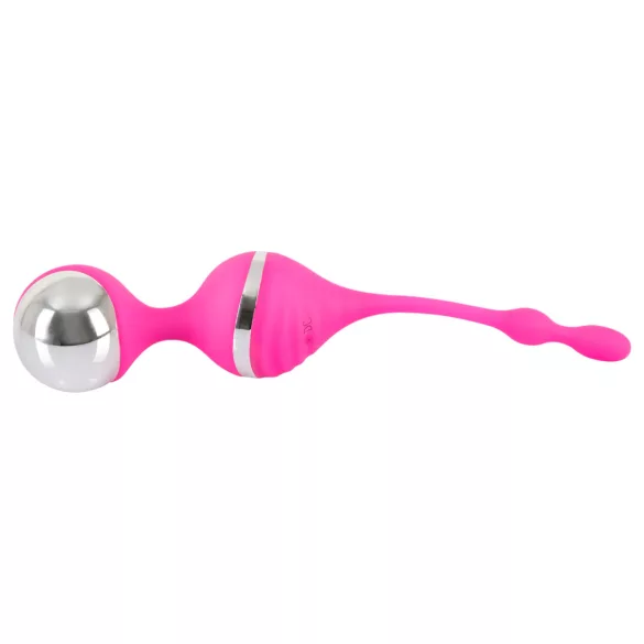 SMILE - vibrerande geishakulor - silikon - rosa