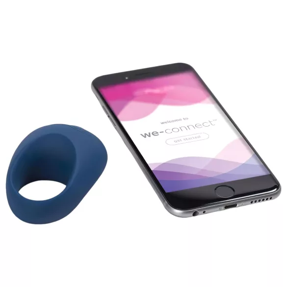We-Vibe Pivot - vibratorisk penisring - uppladdningsbar silikon - midnattsblå