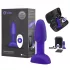 b-Vibe Rimming - roterande pärlanalvibrator (lila)