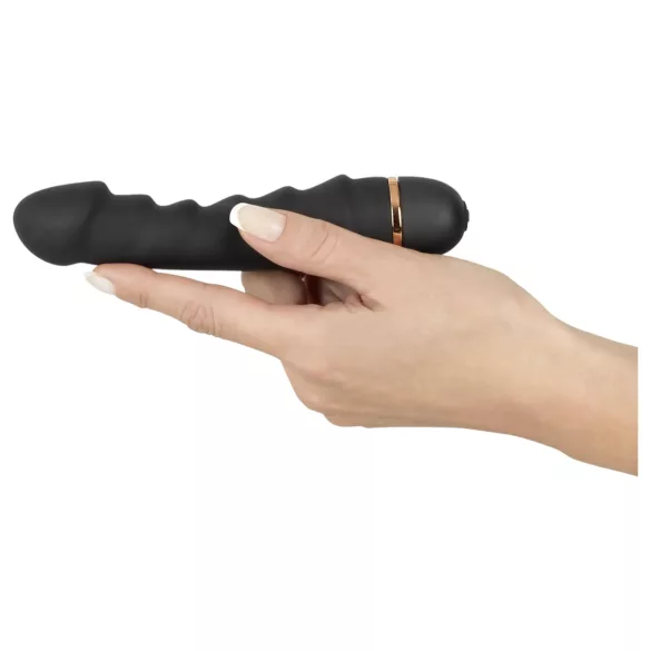 You2Toys - vibrator med räfflor - böjbar - svart