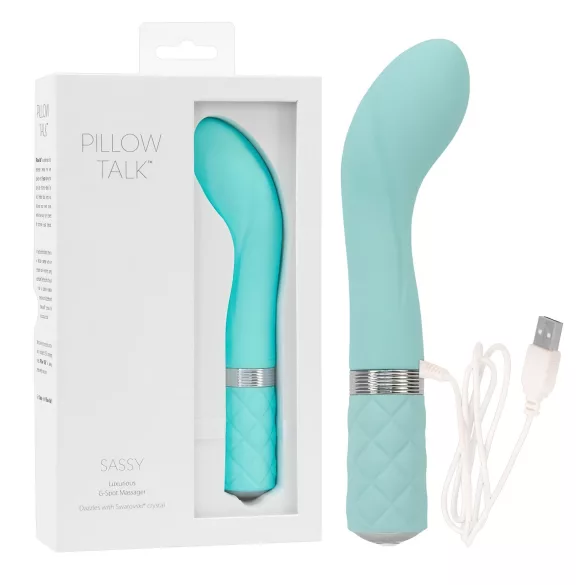 Pillow Talk Sassy - G-punktsvibrator uppladdningsbar turkos