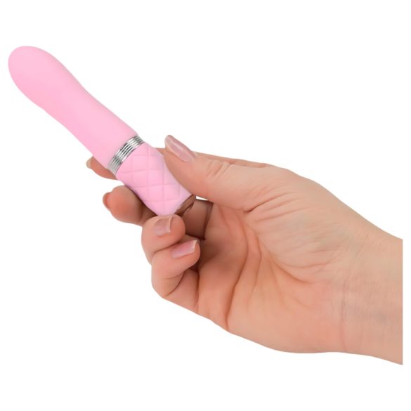 Pillow Talk Flirty - stavvibrator med uppladdningsbart batteri - rosa