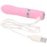 Pillow Talk Flirty - stavvibrator med uppladdningsbart batteri - rosa