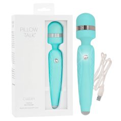   Pillow Talk Cheeky Wand - massagevibrator uppladdningsbar turkos