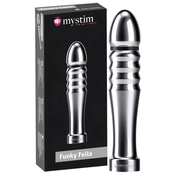 Mystim Funky Fella - Bästa Ribbad Elektrodildo
