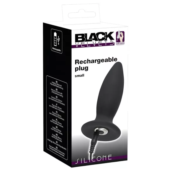 Black Velvets - analvibrator nybörjare uppladdningsbar - liten svart