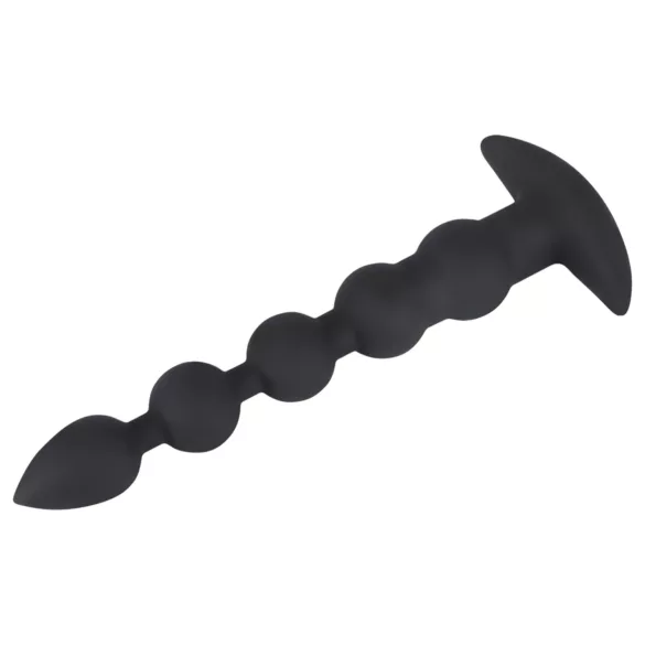 Black Velvets - uppladdningsbar analvibrator med 5 kulor - svart