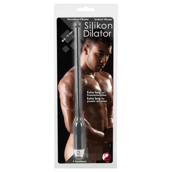 You2Toys - vibrator dilator - silikon, svart, 8-11mm