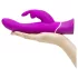 Happyrabbit Curve - vibrator med klitorisstimulator - vattentät - lila