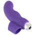 SMILE Finger - vågig silikonfinger-vibrator (lila)