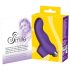 SMILE Finger - vågig silikonfinger-vibrator (lila)