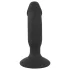 Black Velvets - analvibrator med penisform - uppladdningsbar - svart