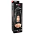 PDX Elite Mega Milker - vibrerande, penis­mjölkande konstgjord vagina (svart)