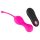 SMILE Love Balls - uppladdningsbara, fjärrstyrda vibrerande ägg (rosa)