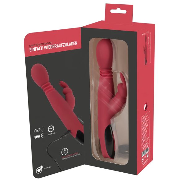 You2Toys - G-punkt vibrator - roterande, stötande, värmande - röd
