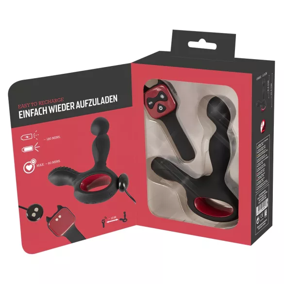 You2Toys - prostatavibrator med rotation och värme - svart