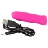 SMILE Power Bullet - minivibrator med stark motor - uppladdningsbar - rosa