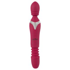   Javida Thrusting - vibrator med thrustingfunktion 3-i-1 - röd