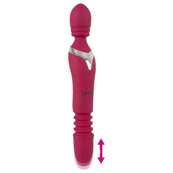 Javida Thrusting - 3‑i‑1 masserande vibrator (röd)