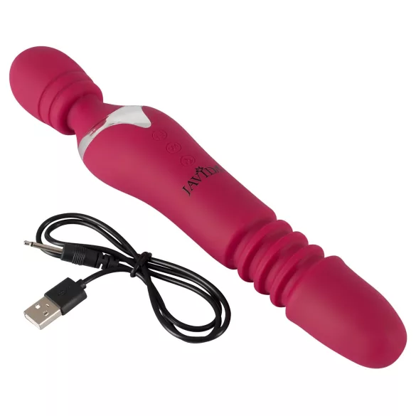 Javida Thrusting - 3‑i‑1 masserande vibrator (röd)