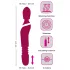 Javida Thrusting - 3‑i‑1 masserande vibrator (röd)