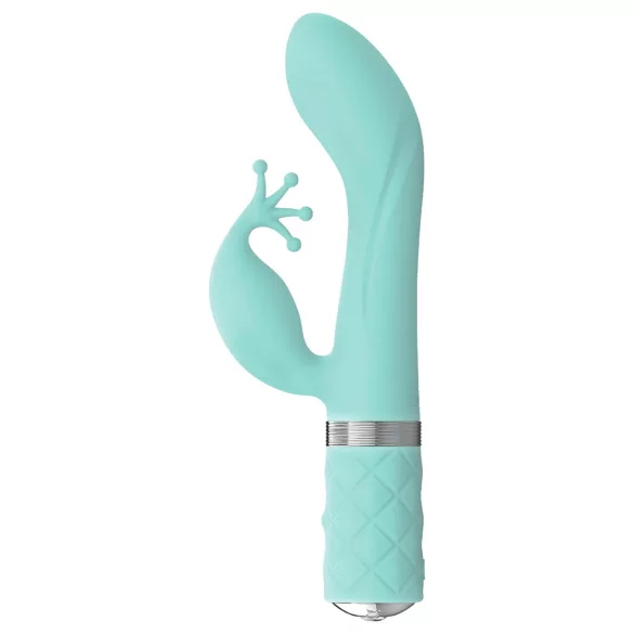 Pillow Talk Kinky - uppladdningsbar G-punktsvibrator med 2 motorer (turkos)